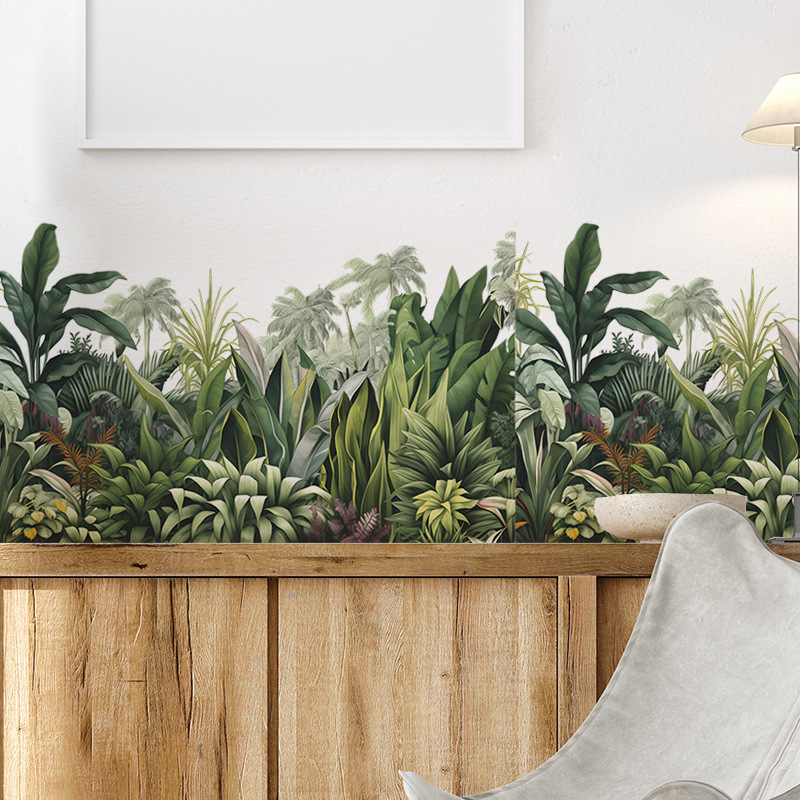 Monstera Thai Constellation - Plant Leaves Vinyl Tile Wall Stickers