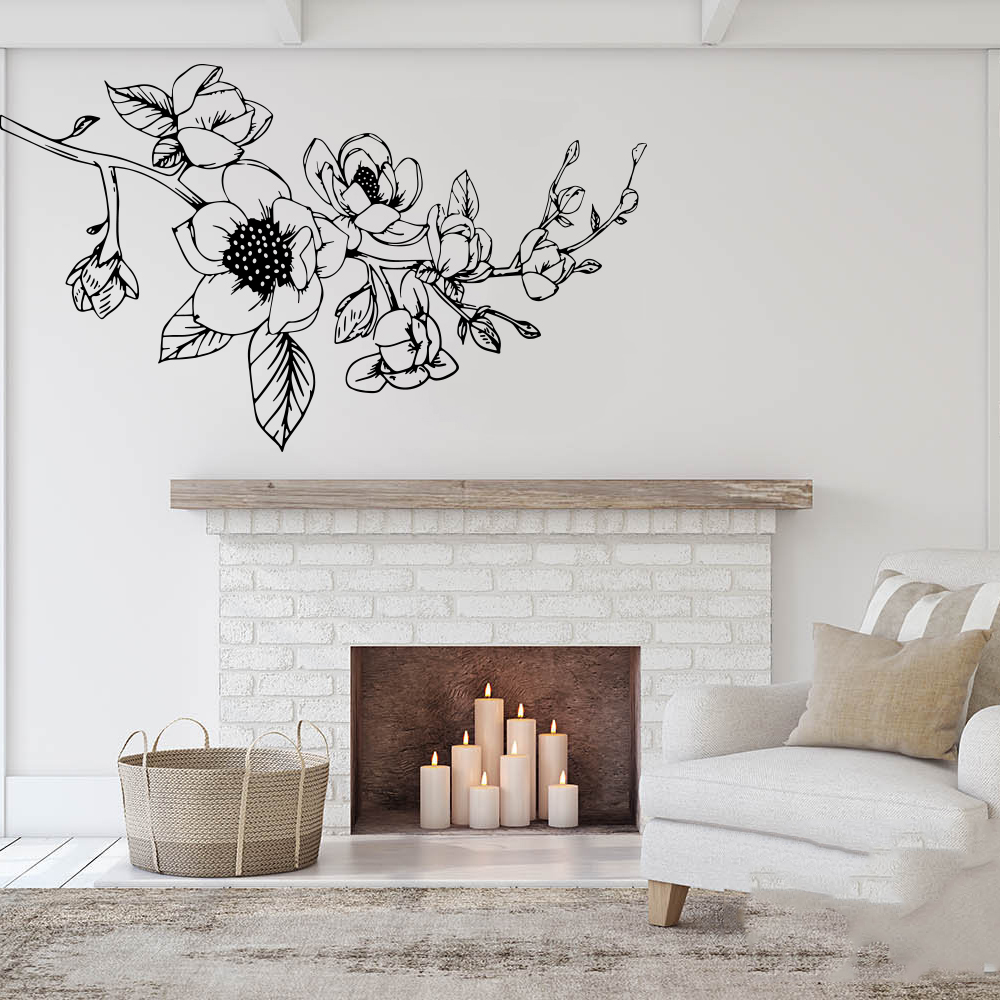 Large Magnolia Flowers Wall St - Monstera Thai Constellation ulasan dan harga