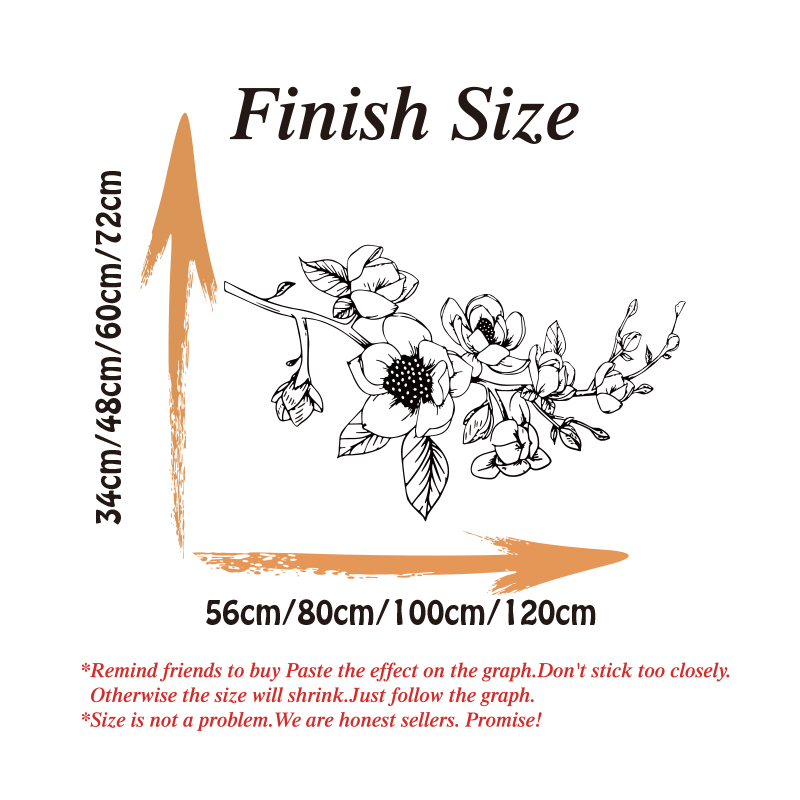 Large Magnolia Flowers Wall St - Monstera Thai Constellation ulasan dan harga