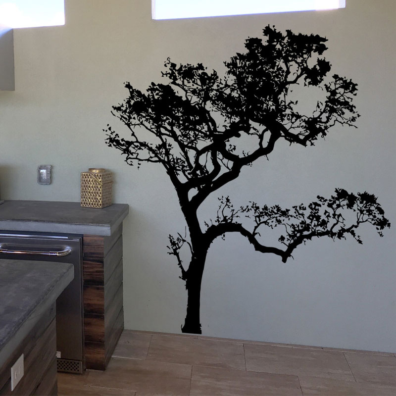 Big Oak Tree Wall Decal Vinyl  - Monstera Thai Constellation ulasan dan harga