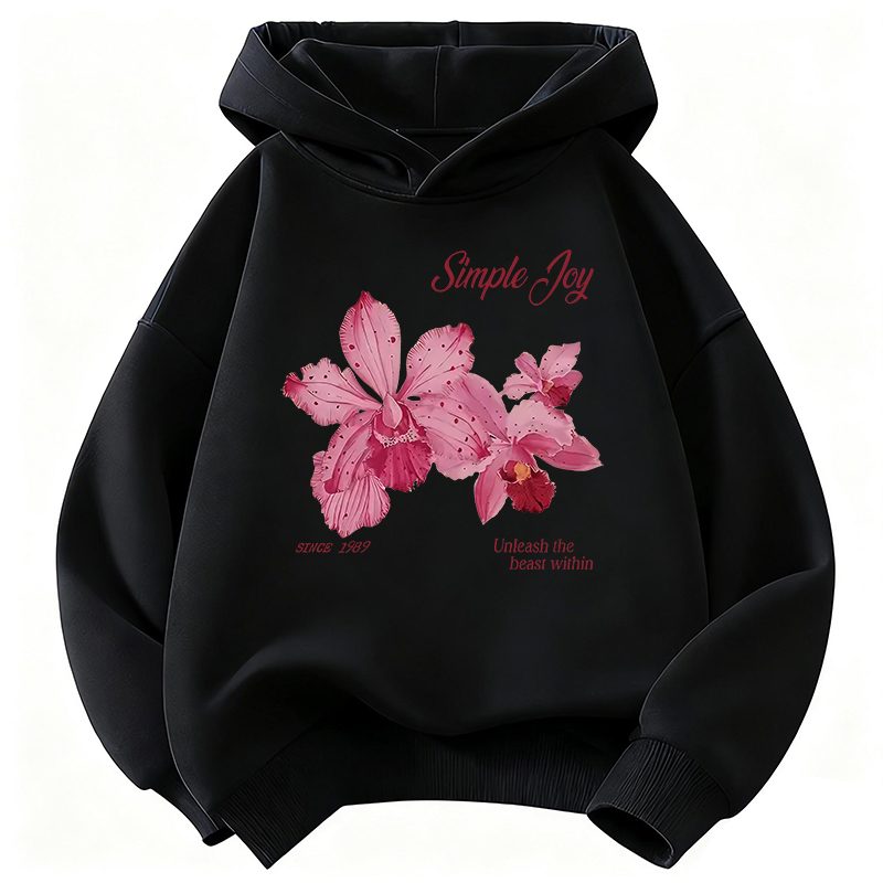 Graphic Pullover Flower Design - Plant Parent Hoodie ulasan dan harga