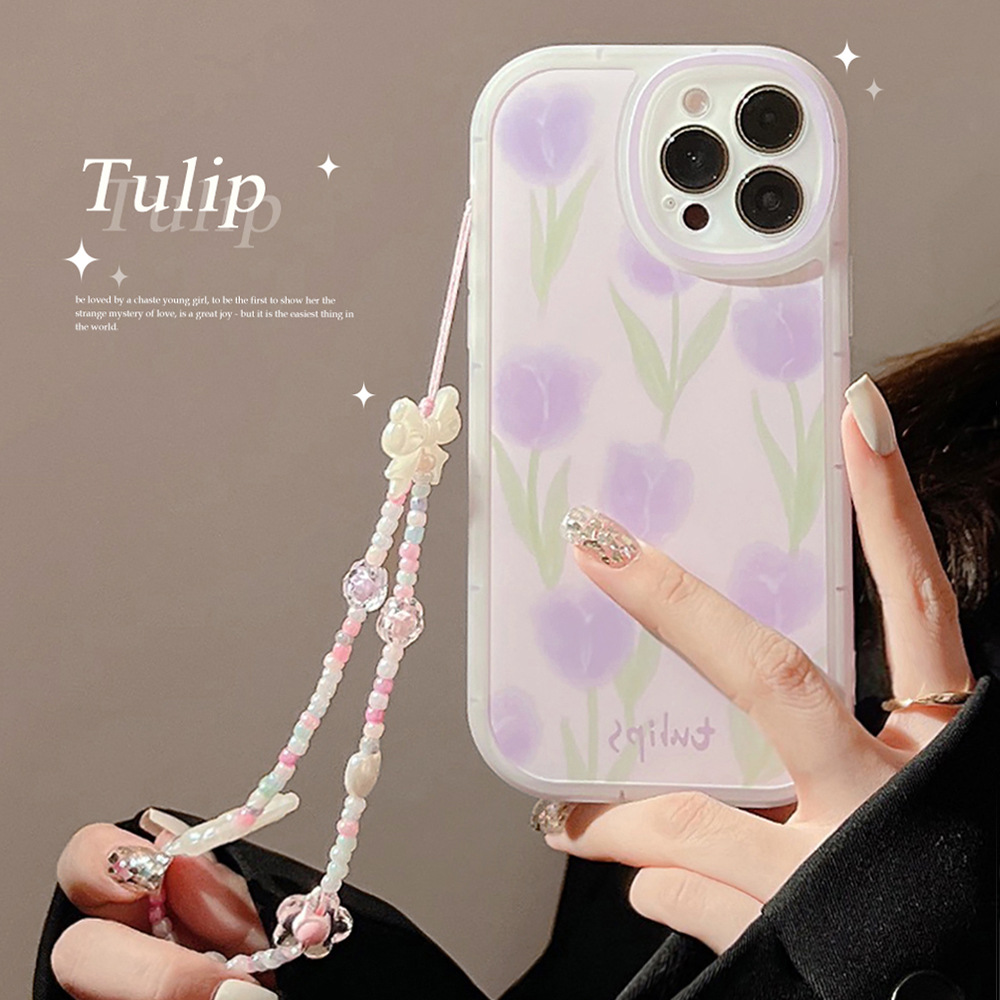 Tulip Flowers Phone Case Wrist - Plants X ulasan dan harga