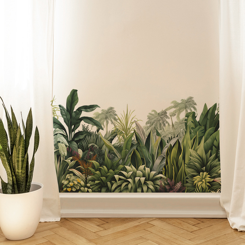 Plant Leaves Vinyl Tile Wall S - Monstera Thai Constellation ulasan dan harga