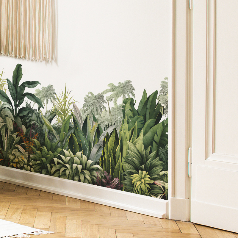 Plant Leaves Vinyl Tile Wall S - Monstera Thai Constellation ulasan dan harga
