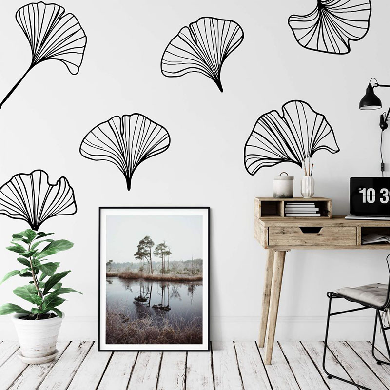 Large Pack of 6 Ginkgo Leaves  - Monstera Thai Constellation ulasan dan harga