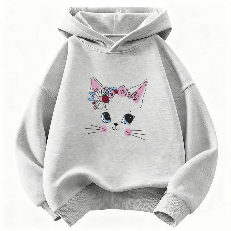 Sweet Cat Meme with Flower Cut - Plant Parent Hoodie ulasan dan harga