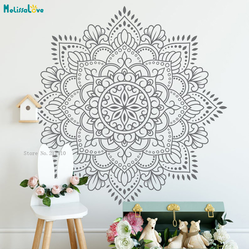 Large Size Mandala Wall Art St - Monstera Thai Constellation ulasan dan harga